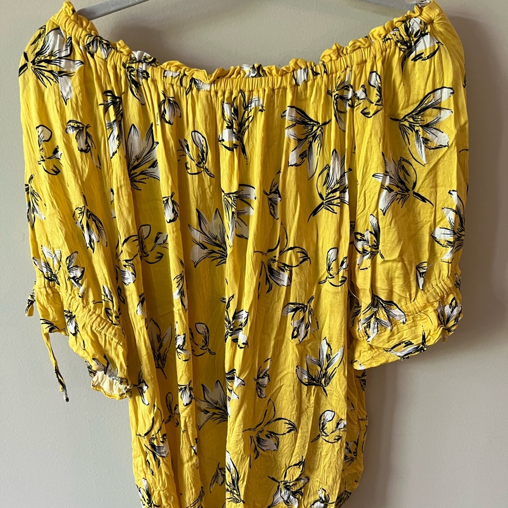 Yellow off the shoulder top - never worn!